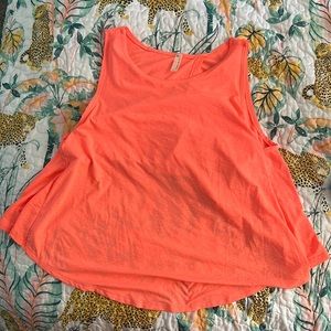 Free people movement coral tank top like new